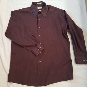 Brown, button up shirt